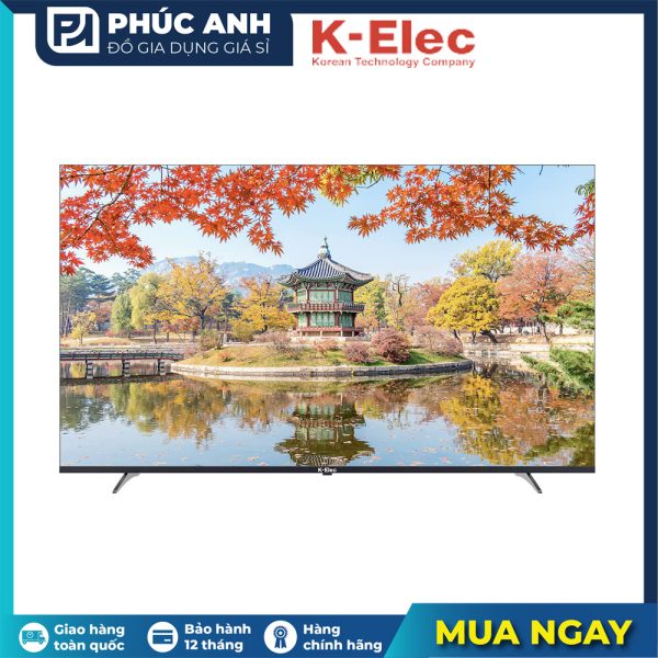 Tivi 4K tràn viền siêu mỏng K-ELEC Android Ultra HD 65UK885V