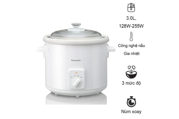Nồi nấu chậm Panasonic 3 lít NF-N31AWRA - Chính hãng - Hình ảnh 4