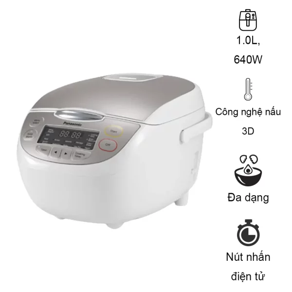 Nồi Cơm Điện Tử Panasonic SR-CP108NRAM 1 lít