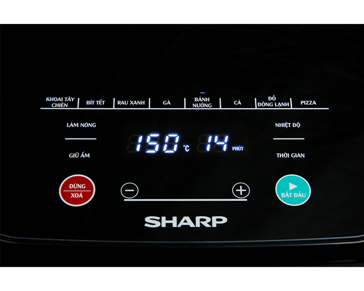 Nồi chiên không dầu Sharp KF-AF70EV-ST 7 lít - góc nhìn 2
