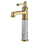 Vòi lavabo nóng lạnh hoa văn cổ điển LK-HC02 - hình ảnh sản phẩm