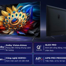 Google Tivi QLED TCL 4K 65 inch 65C655 style 2024, giá tốt - hình ảnh sản phẩm