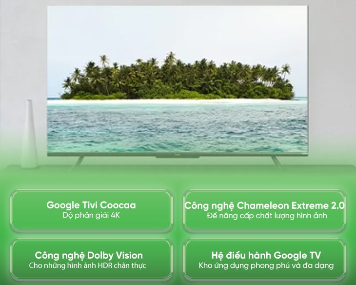 Google Tivi Coocaa 4K 85 Inch 85Y73 chính hãng, fashion 2024 - hình ảnh sản phẩm