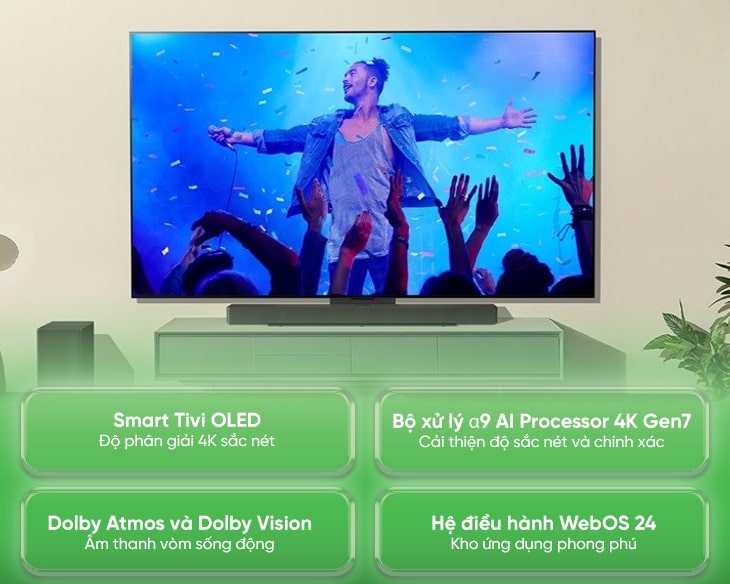 Good Tivi OLED LG 4K 65 Inch 65C4PSA Fashion 2024 - hình ảnh sản phẩm