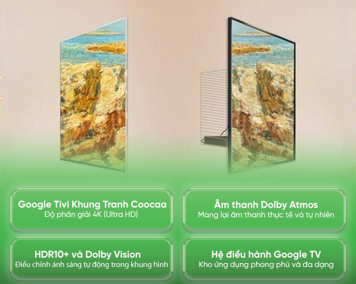 Google Tivi Khung Tranh Coocaa 65 inch 65LN7000G giá tốt - hình ảnh sản phẩm