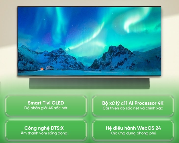 Sensible Tivi OLED LG 4K 55 Inch 55G4PSA Fashion 2024 - hình ảnh sản phẩm