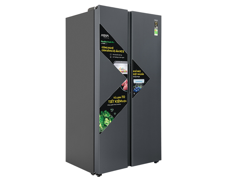 Tủ lạnh Aqua Inverter 646 lít AQR-S682XA(SLB) Giá Tốt - hình ảnh sản phẩm