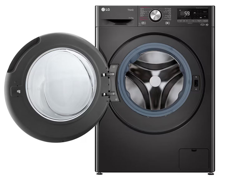 Máy giặt sấy LG 11/7 kg FV1411D4B type 2024, giá tốt - góc nhìn 3