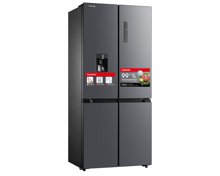 Tủ lạnh Toshiba Inverter 509 lít GR-RF605WI-PMV(06)-MG giá tốt - góc nhìn 2