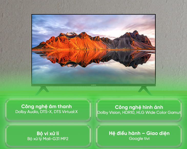 Google Tivi Xiaomi A 32 inch L32M8-P2SEA chính hãng - hình ảnh sản phẩm
