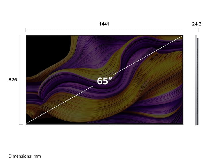 Sensible Tivi OLED LG evo AI 4K 65 inch OLED65G5PSA 2025 - góc nhìn 5