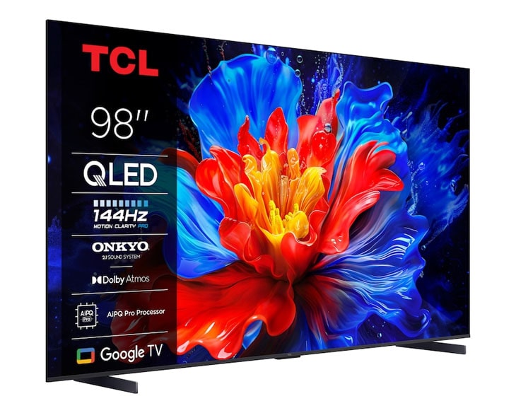 Google Tivi QLED TCL 4K 98 inch 98P8K fashion mới 2025 - góc nhìn 2