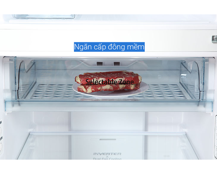 Tủ lạnh Hitachi Inverter 339 lít R-FVX450PGV9(GBK) Giá Tốt - góc nhìn 5