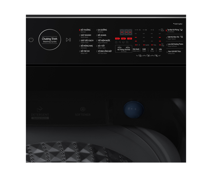 Máy giặt Samsung Inverter 12 kg WA12CG5745BVSV Giá Tốt - góc nhìn 3