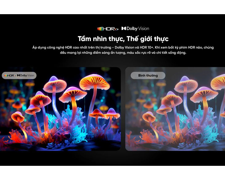 Google Tivi QLED Coocaa 4K 65 Inch 65Y73 PRO style 2024 - góc nhìn 3