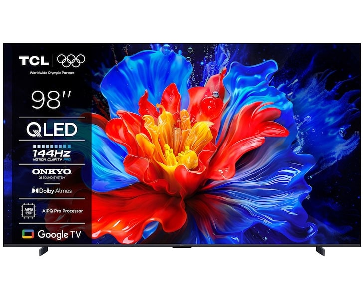 Google Tivi QLED TCL 4K 98 inch 98P8K fashion mới 2025 - hình ảnh sản phẩm